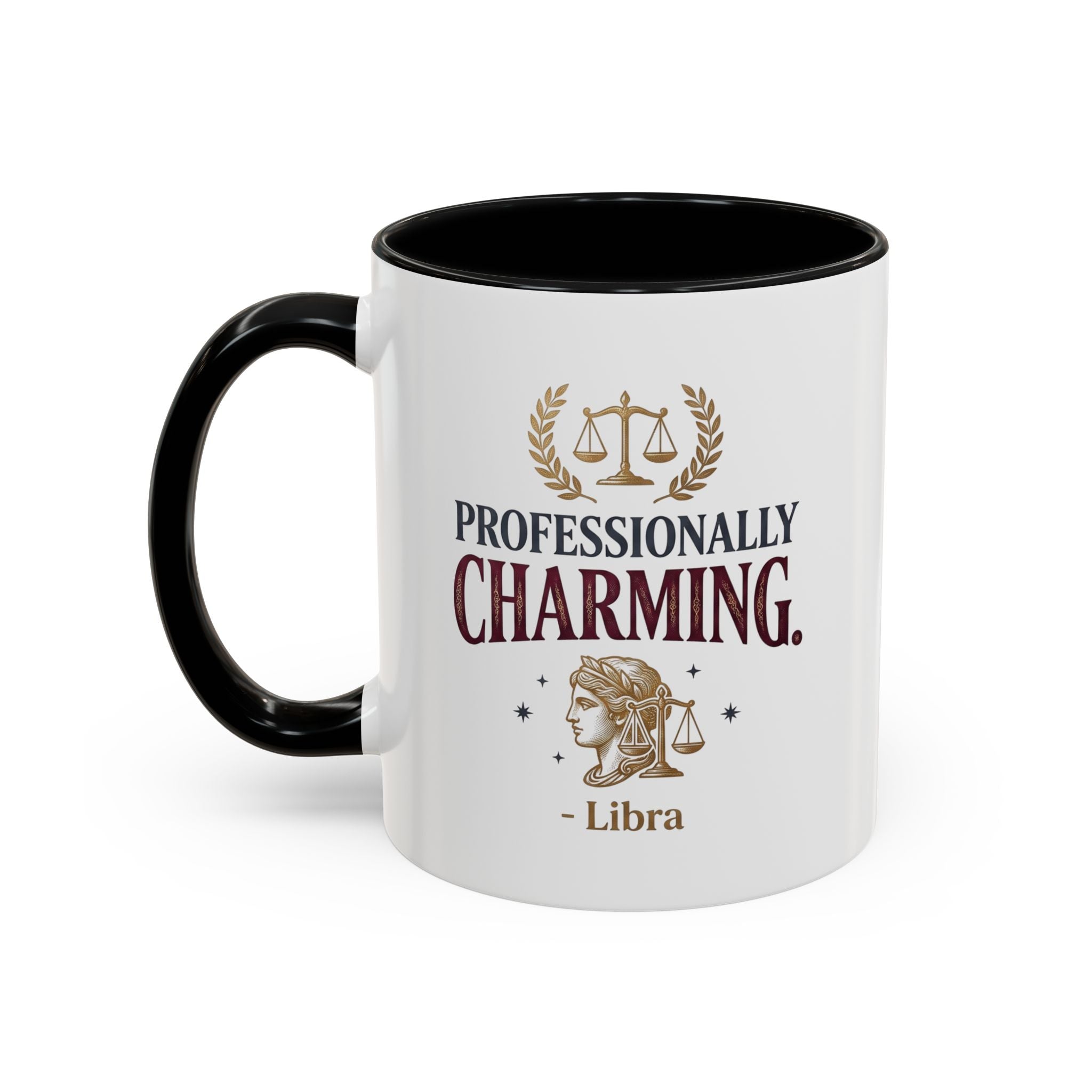 Libra 'Professionally Charming' Accent Coffee Mug — Zodiac Astrology Gift
