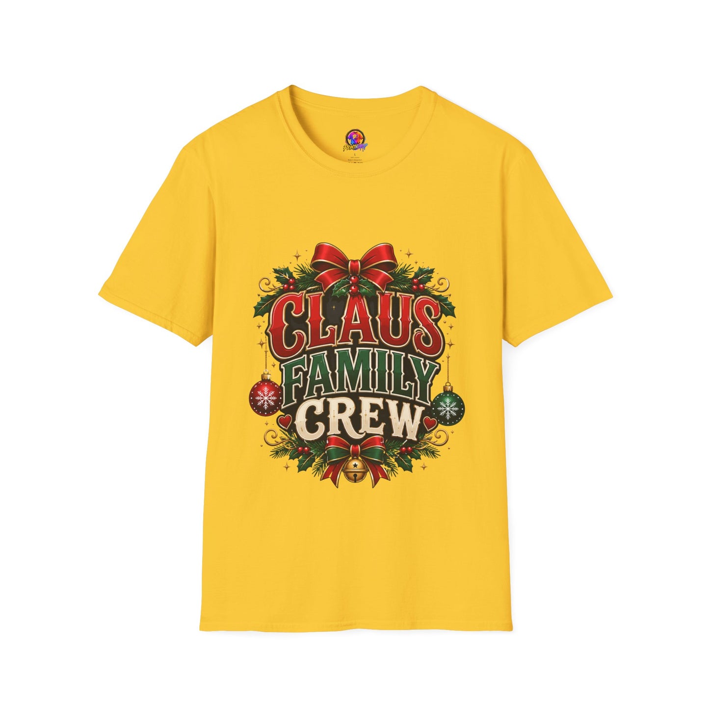 Claus Family Crew T-Shirt — Festive Christmas Holiday Tee