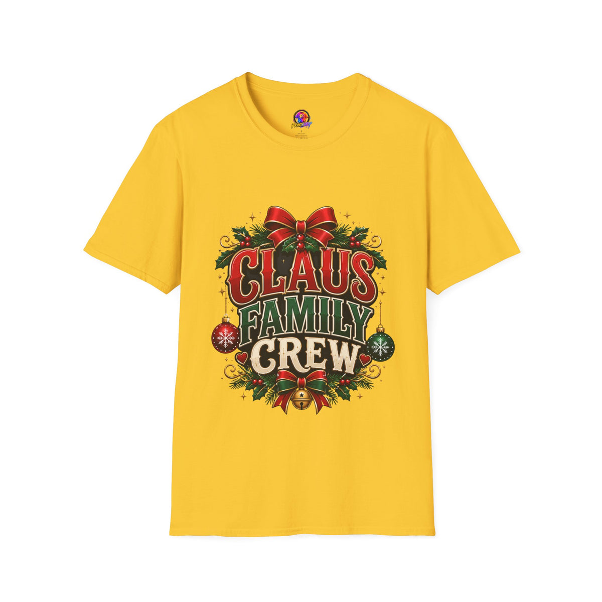 Claus Family Crew T-Shirt — Festive Christmas Holiday Tee