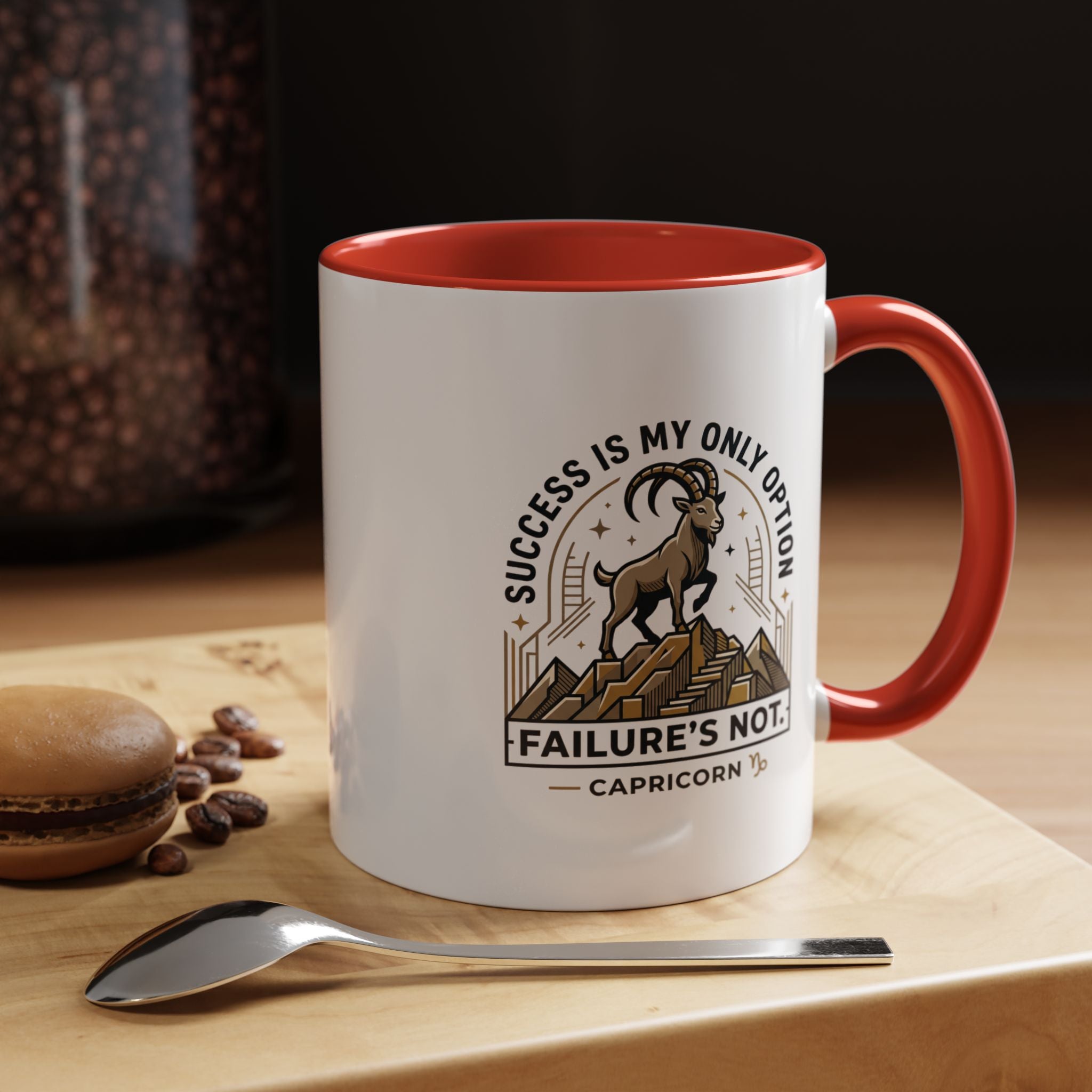 Capricorn Coffee Mug – "Success Is My Only Option, Failure's Not" Zodiac Gift