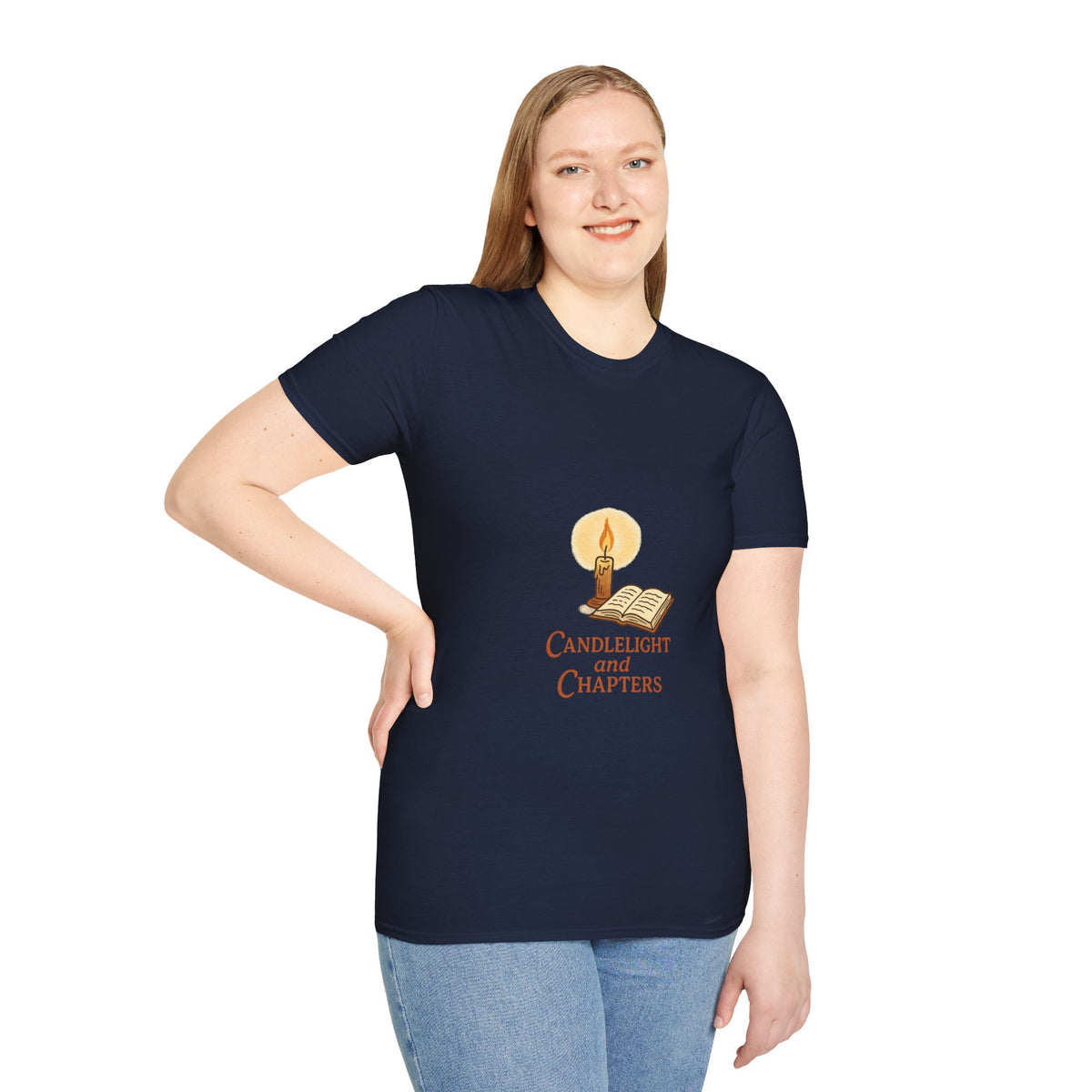 Candlelight and Chapters T-Shirt — Cozy Reading Booklover Tee - Trending Now - October 2026