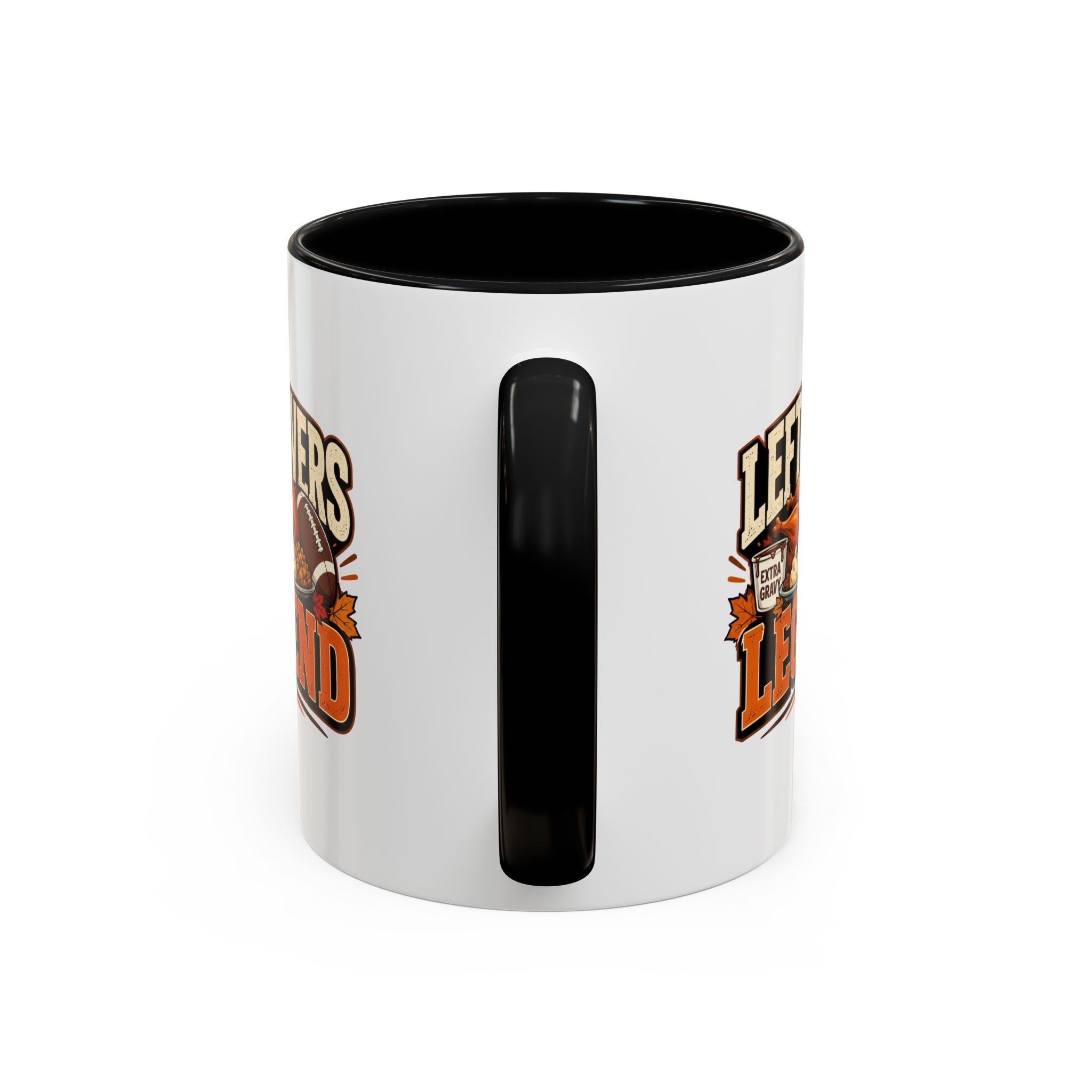 Thanksgiving  Mug Leftovers Legend Coffee Mug – Funny Thanksgiving Turkey & Football  Accent Mug