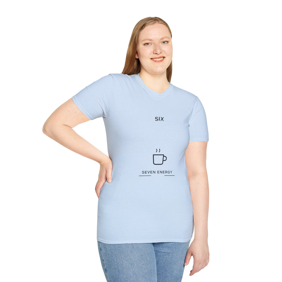 SIX / Seven Energy Minimal Graphic T-Shirt — Coffee Lover Casual Tee - Trending Now - August 2026