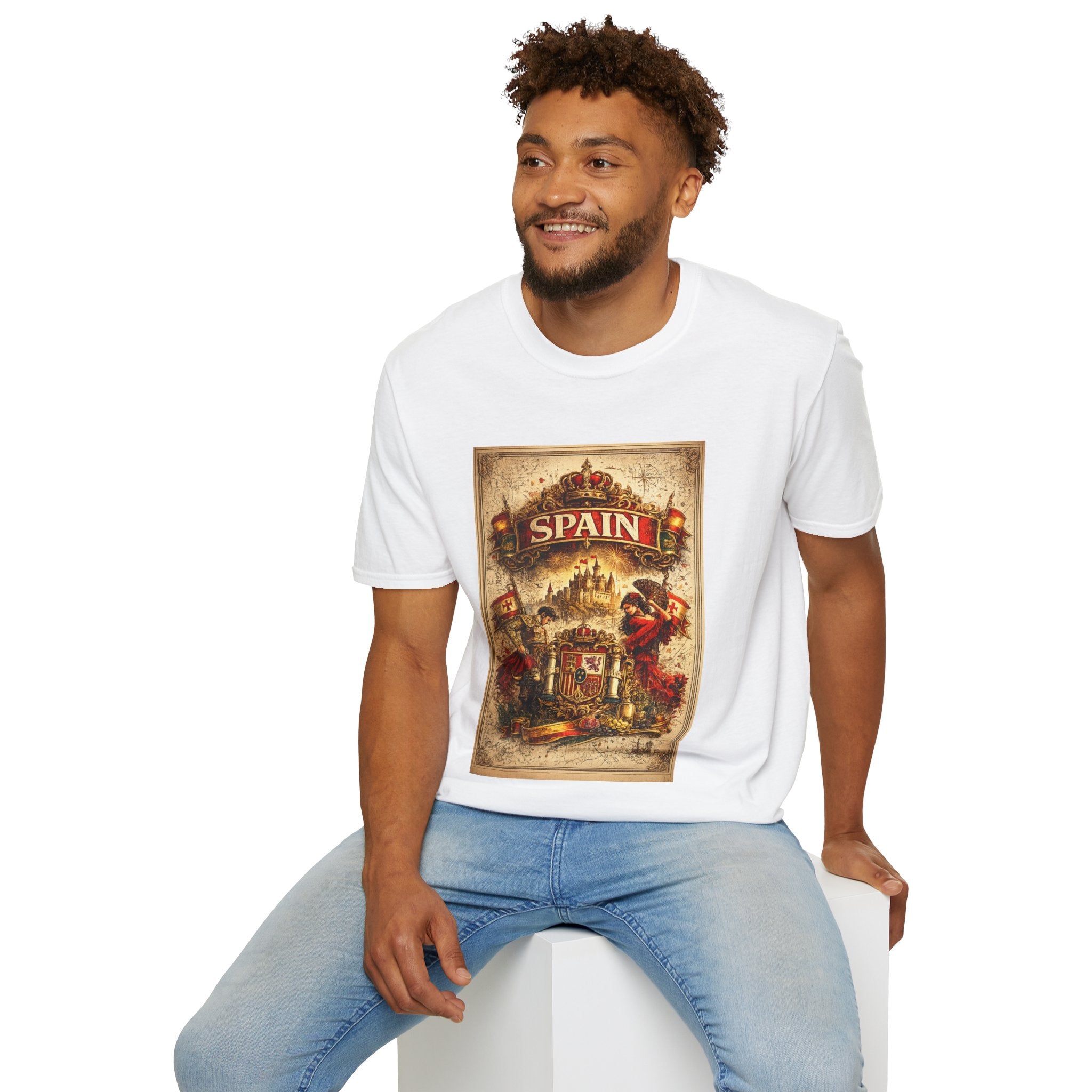 Spain Vintage Travel Graphic T‑Shirt — Retro Spanish Landmark Tee