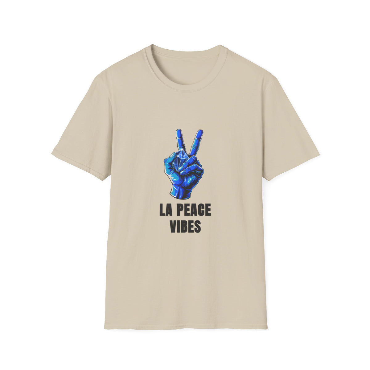 Peace Vibes T-Shirt — Blue Peace Hand Graphic Tee - Trending Now - August 2026