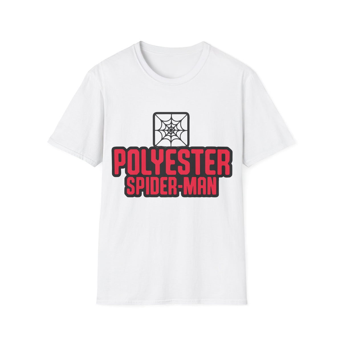 Spider-Man Polyester Graphic Tee — Bold Retro Logo Spiderweb T-Shirt - Trending Now - August 2026