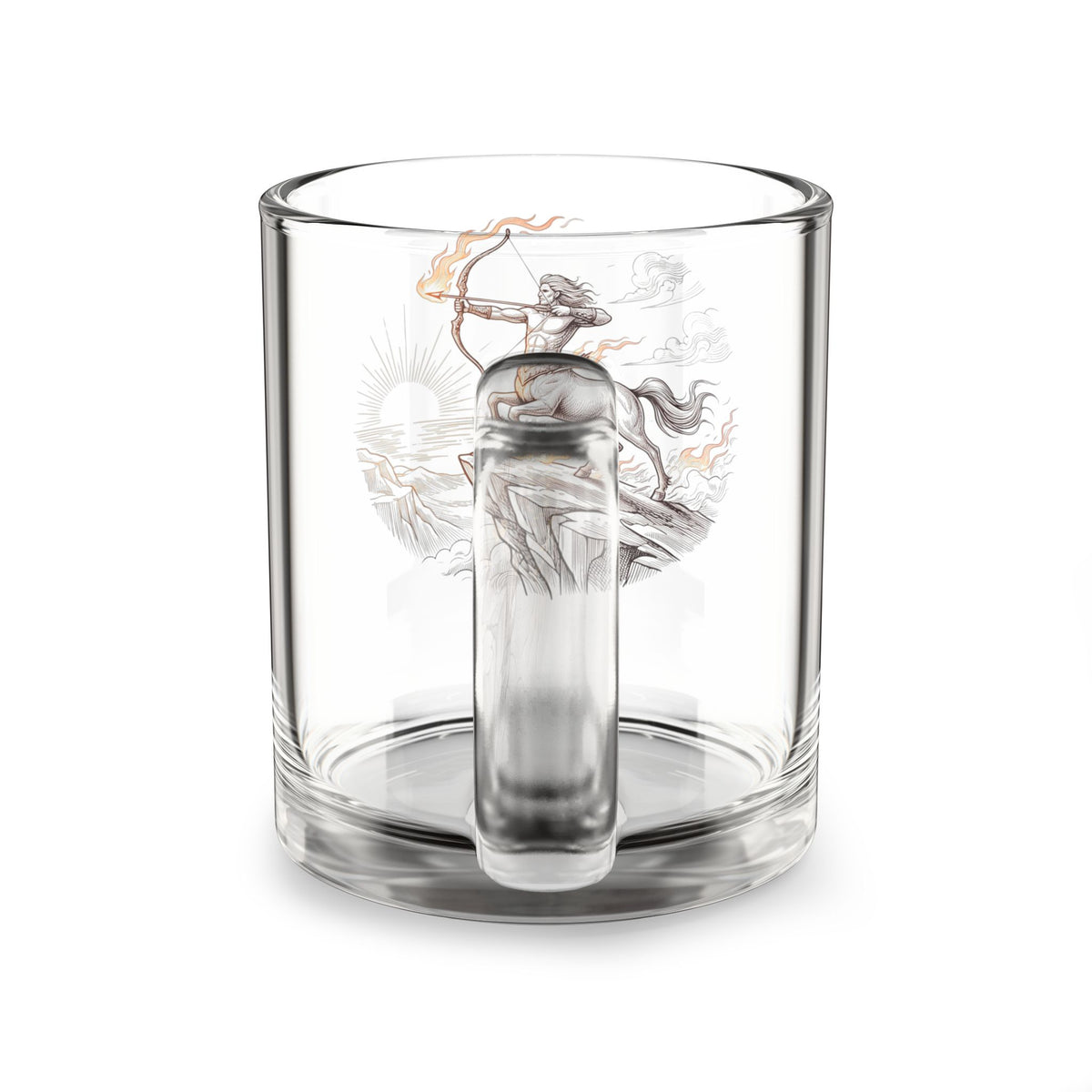 Sagittarius Centaur Archer Glass Mug — 10oz Zodiac Astrology Drinkware