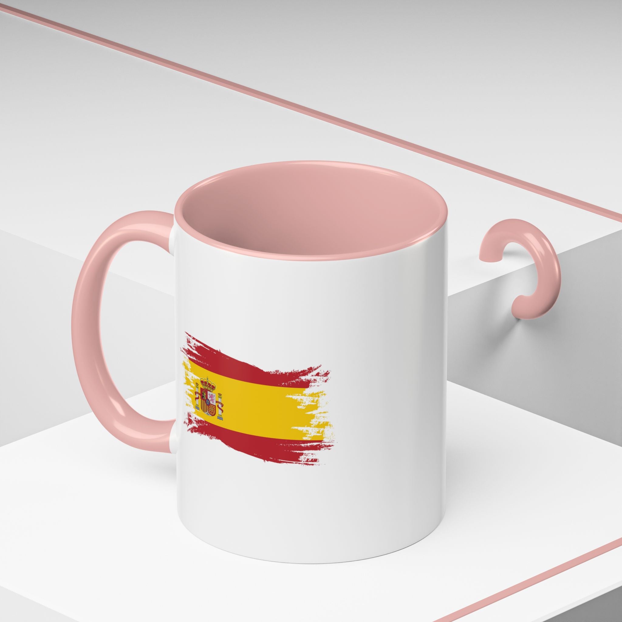 Spain Flag Coffee Mug — Spanish Brushstroke Accent Mug
