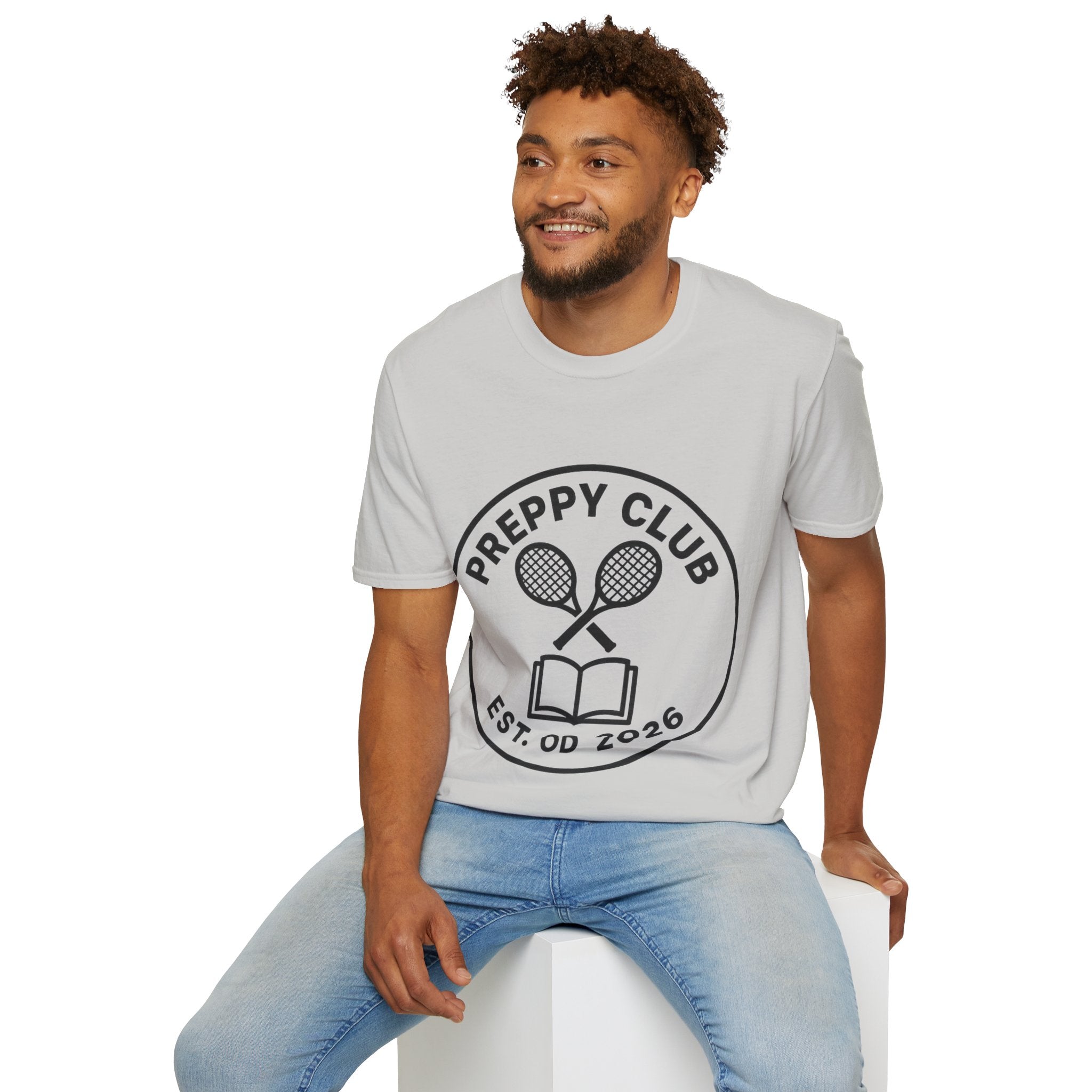 Preppy Club Tennis T‑Shirt — 'Preppy Club' Logo Tee (Est. 2026) - Trending Now - August 2026 Trends - Everyday Sporty T-shirt