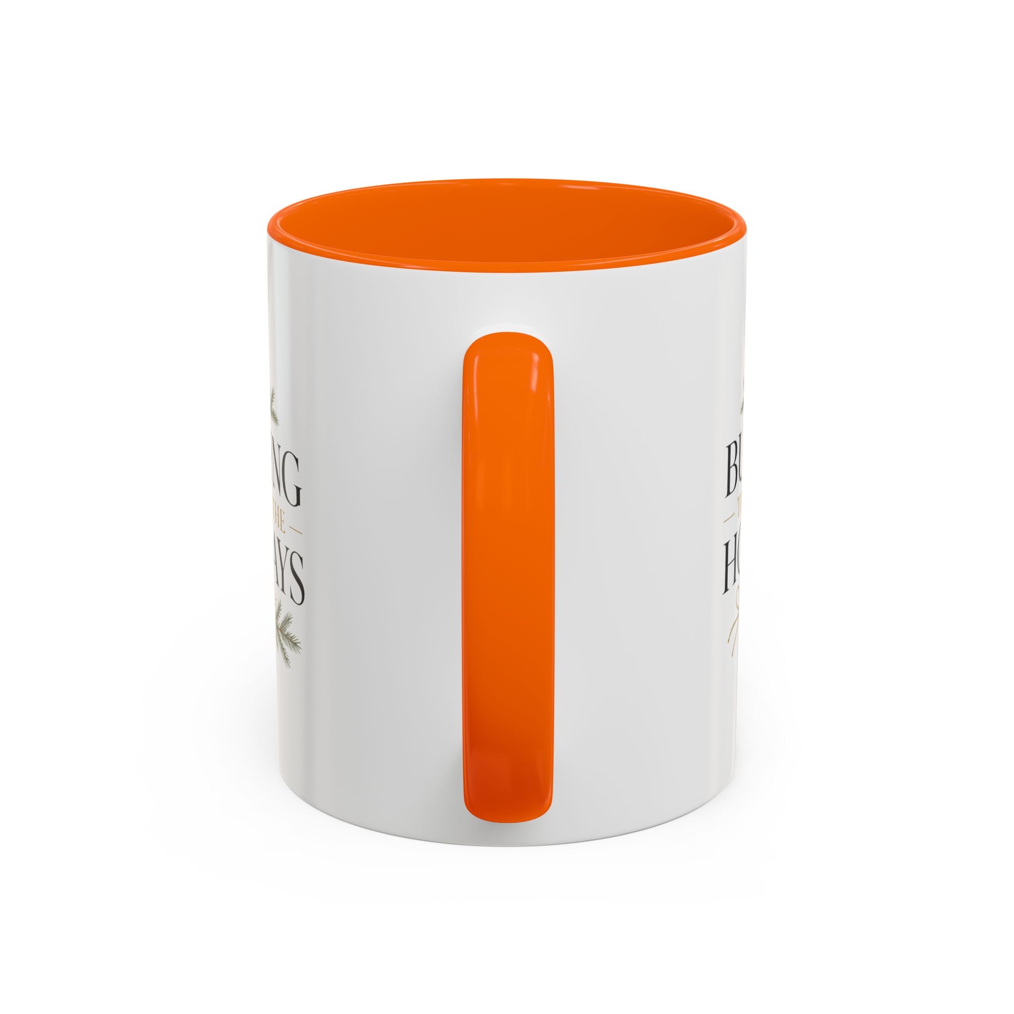 Christmas Holiday Coffee Mug — "Building Through the Holidays" Accent Ceramic Mug