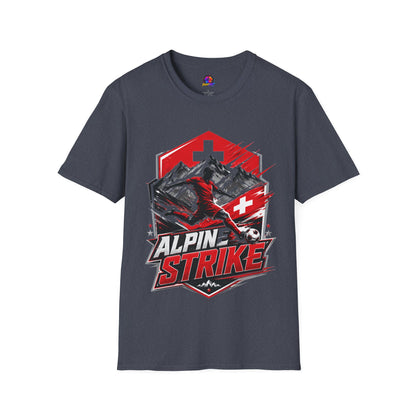 Switzerland Alpine Strike T‑Shirt – Swiss Mountain Ski & Snowboard Graphic