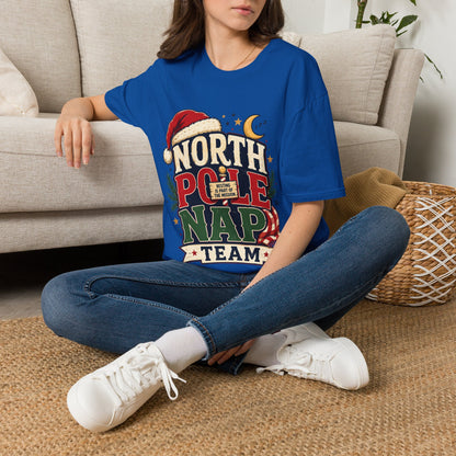 North Pole Nap Team T-Shirt — Funny Christmas Sleepy Holiday Tee