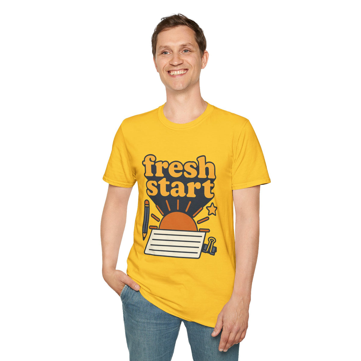 Fresh Start T-Shirt – Retro Sunrise Graphic  - Trending Now - August 2026