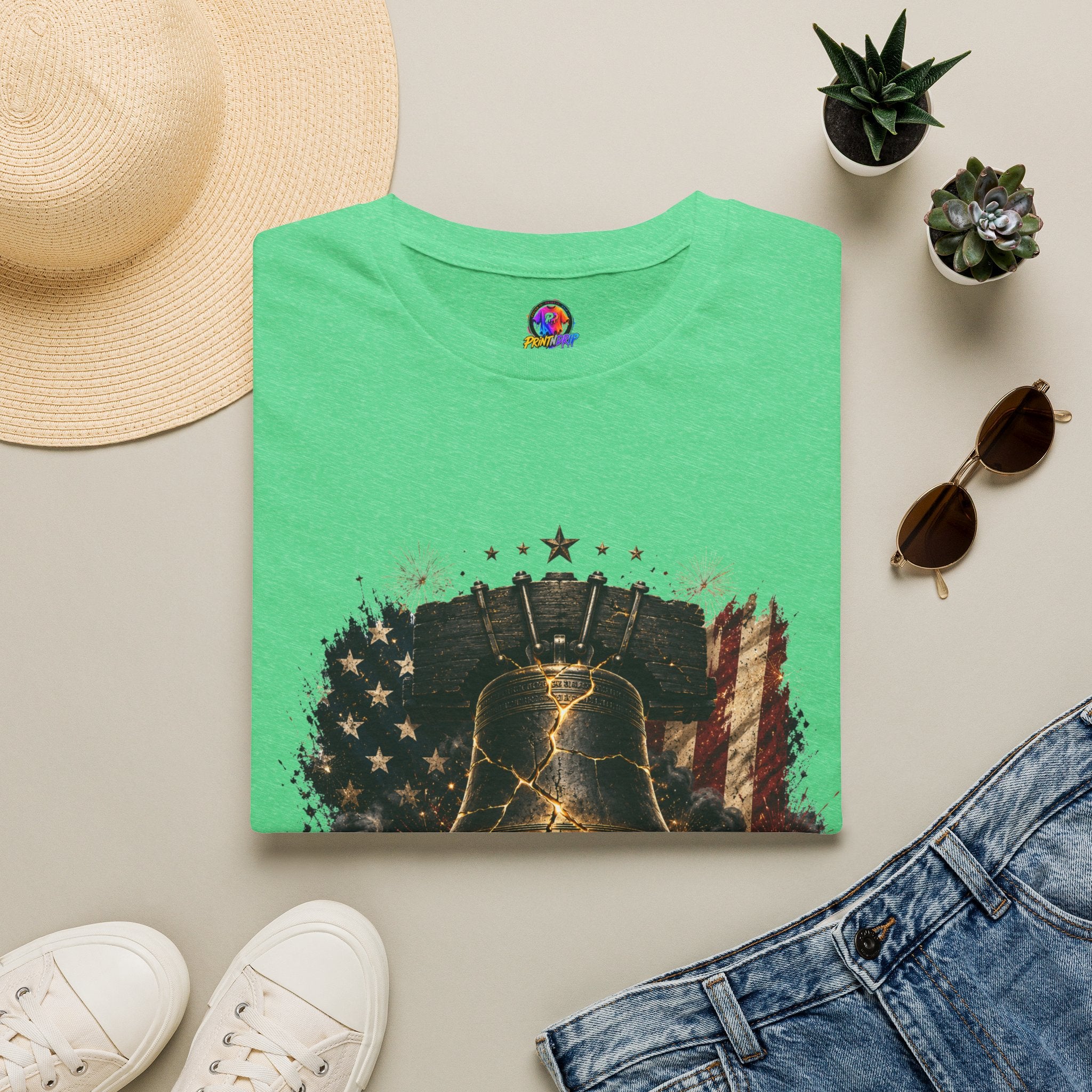 Liberty Has Scars T-Shirt — Vintage Liberty Bell Patriotic Tee