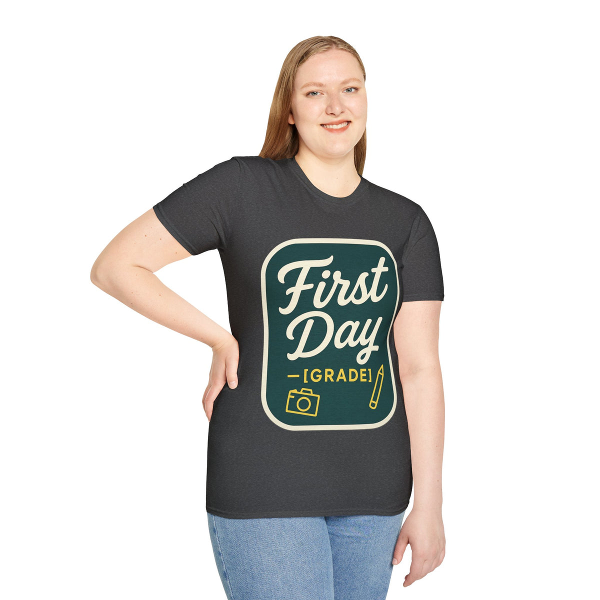 First Day T-Shirt — Retro "First Day (Grade 1)" Back-to-School Tee - Trending Now - August 2026