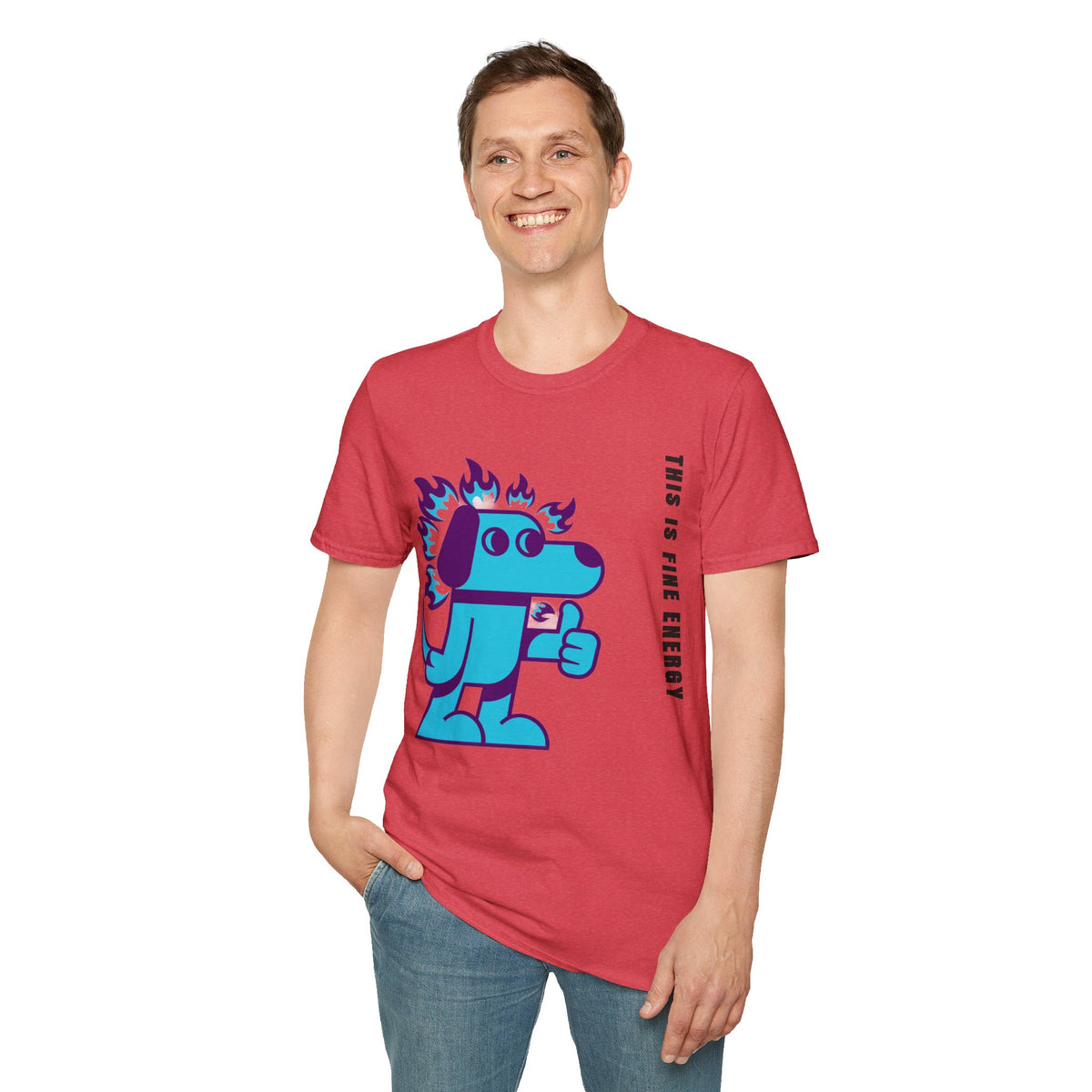 Flaming Blue Dachshund T-Shirt — Cute Cartoon Dog Graphic Tee - Trending Now - September 2026