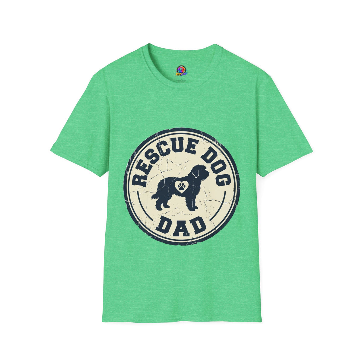 Rescue Dog Dad T-Shirt – Vintage Shelter Pup Support Tee