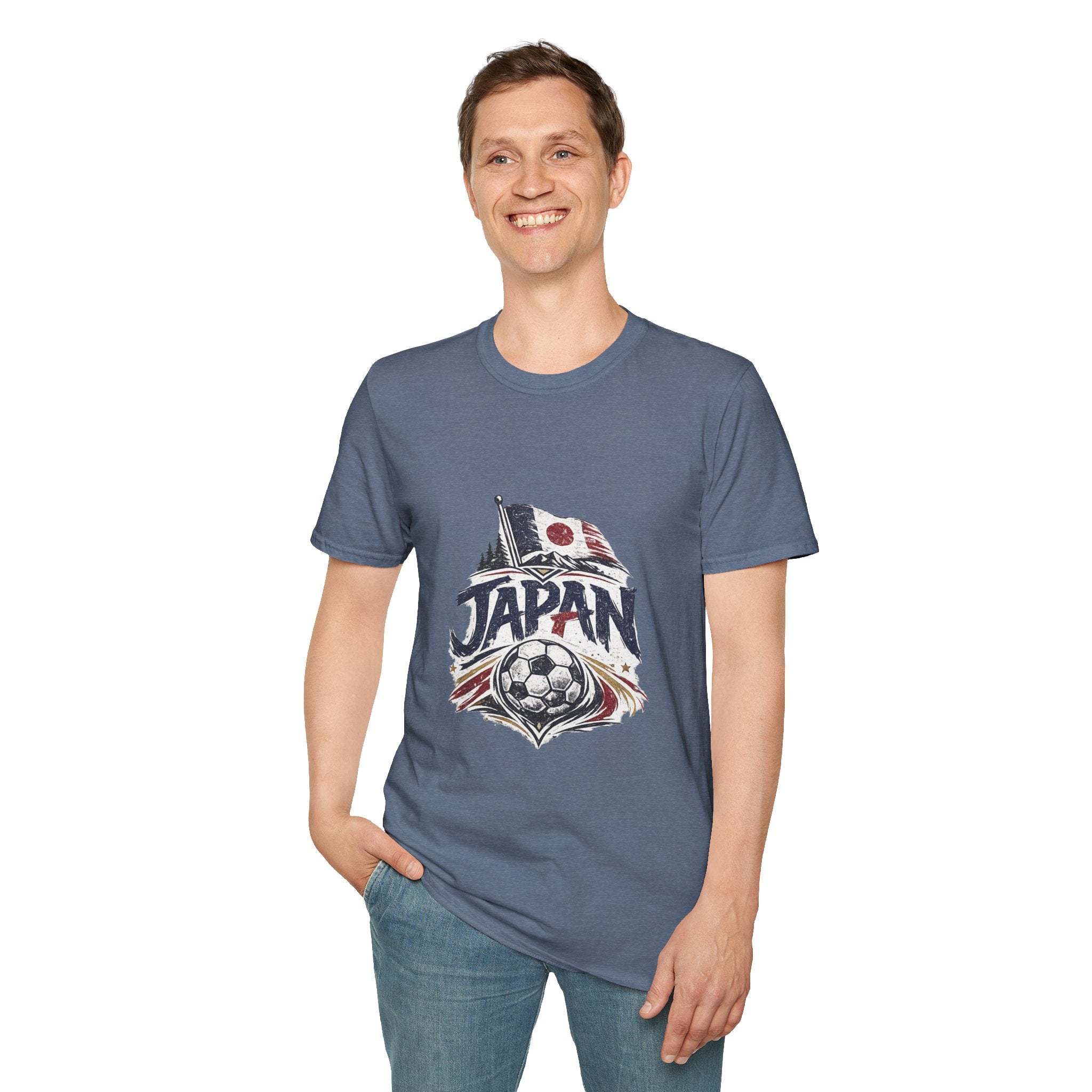 Japan Soccer T-Shirt – Vintage Flag & Crest Football Tee