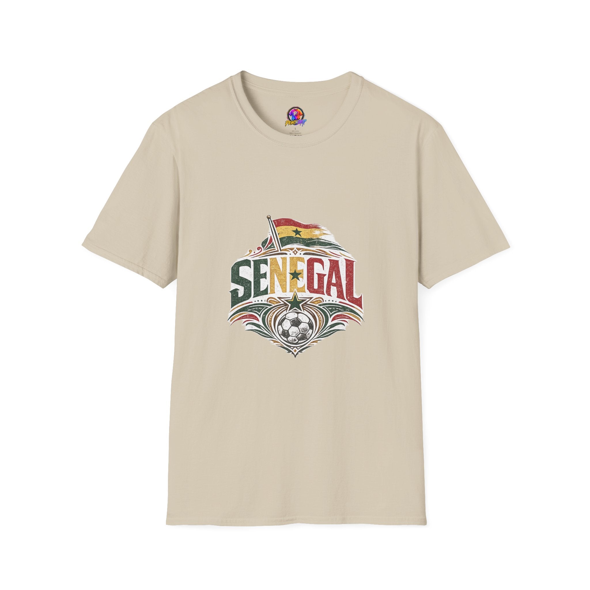 Senegal Flag Graphic T-Shirt — Vintage Senegal Pride Tee