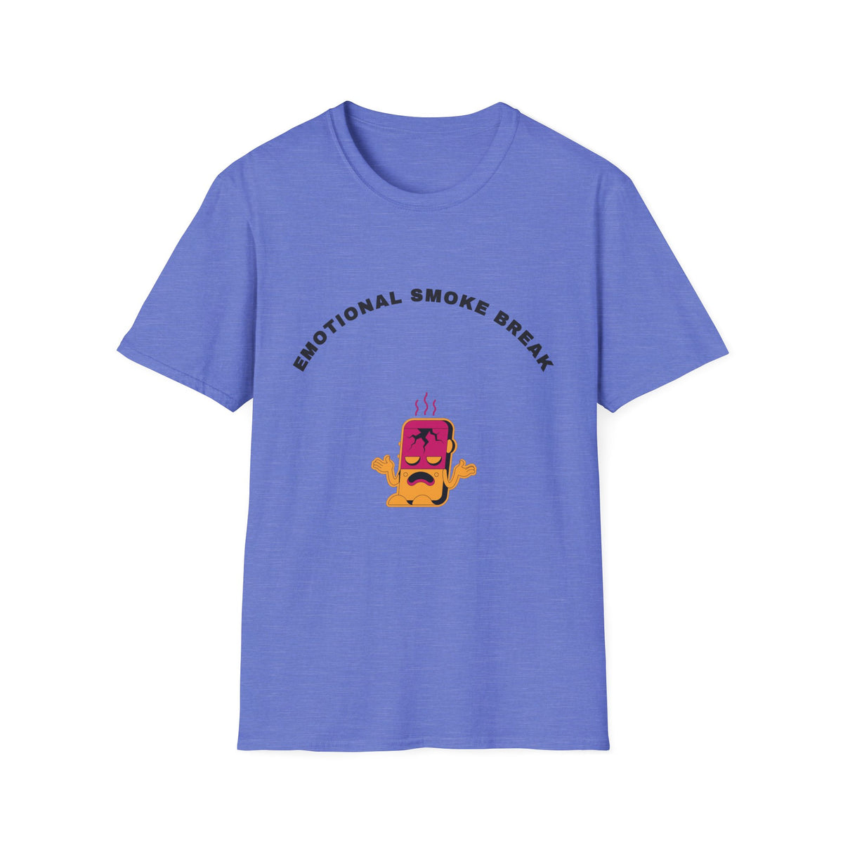 T-Shirt — “Emotional Smoke Break” Funny Cartoon Cigarette Character Tee - Trending Now - September 2026