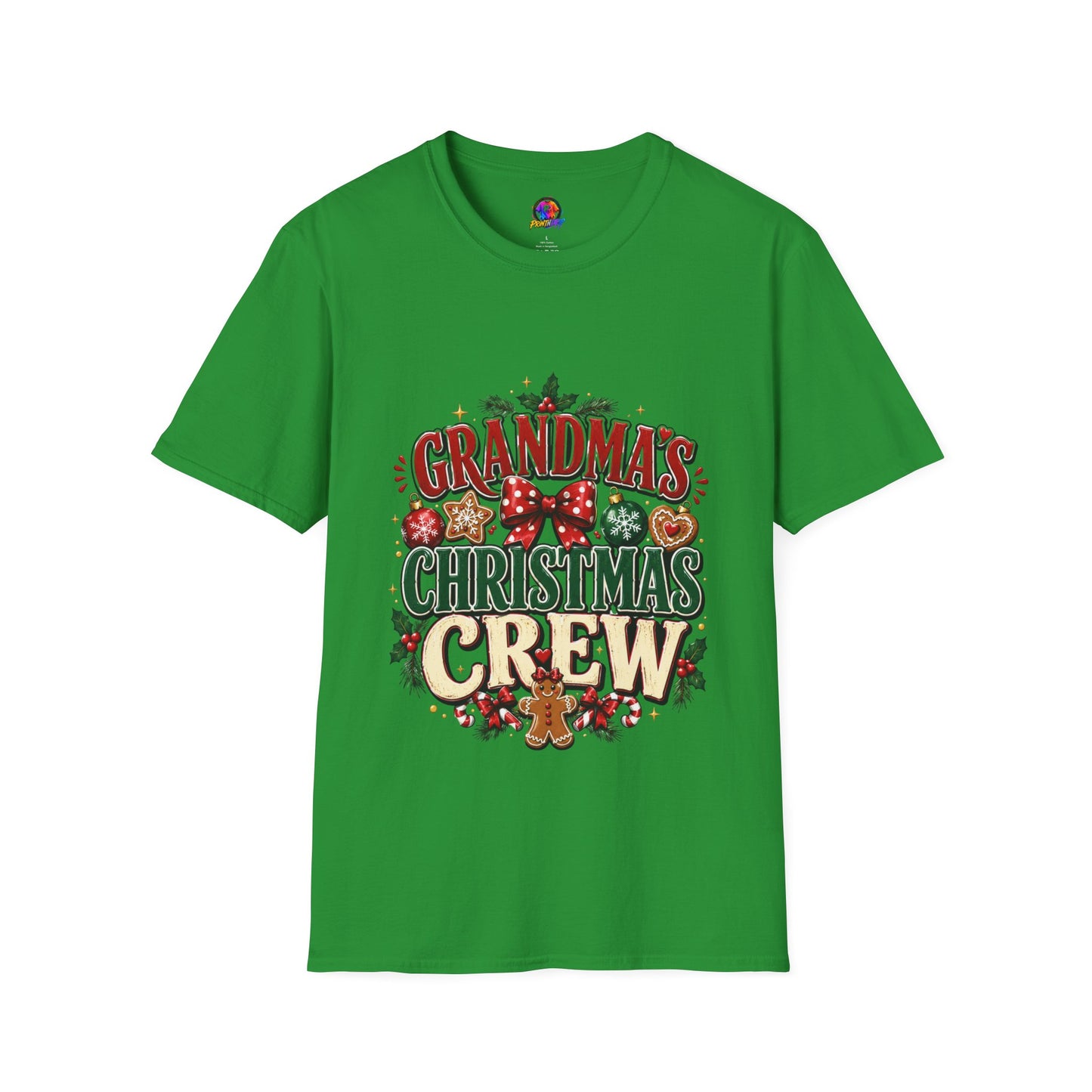 T-Shirt — Grandma's Christmas Crew Holiday Tee