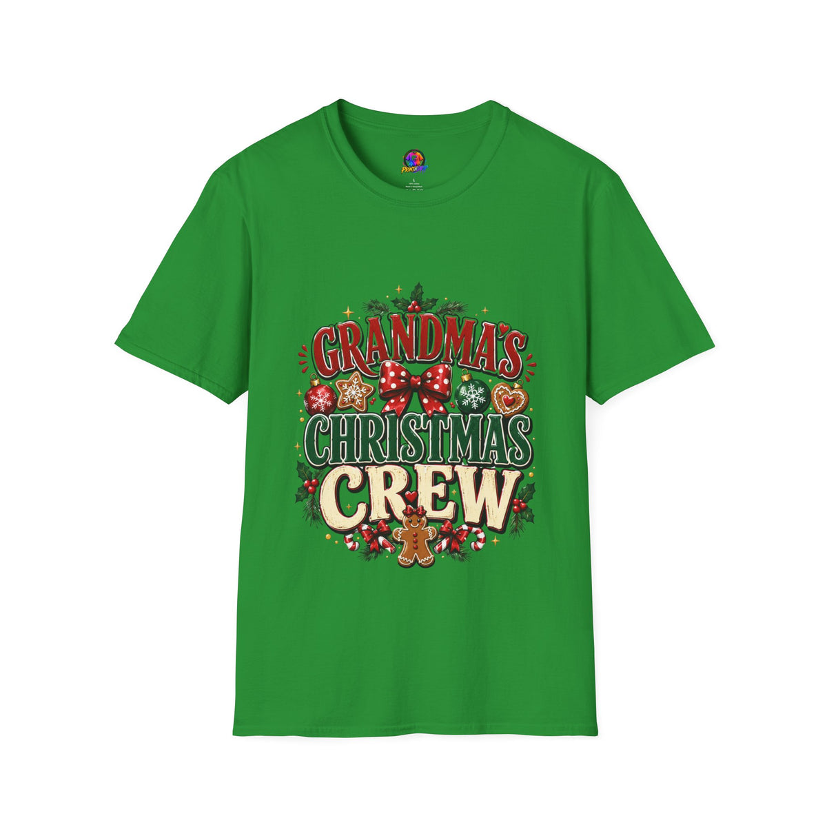 T-Shirt — Grandma's Christmas Crew Holiday Tee
