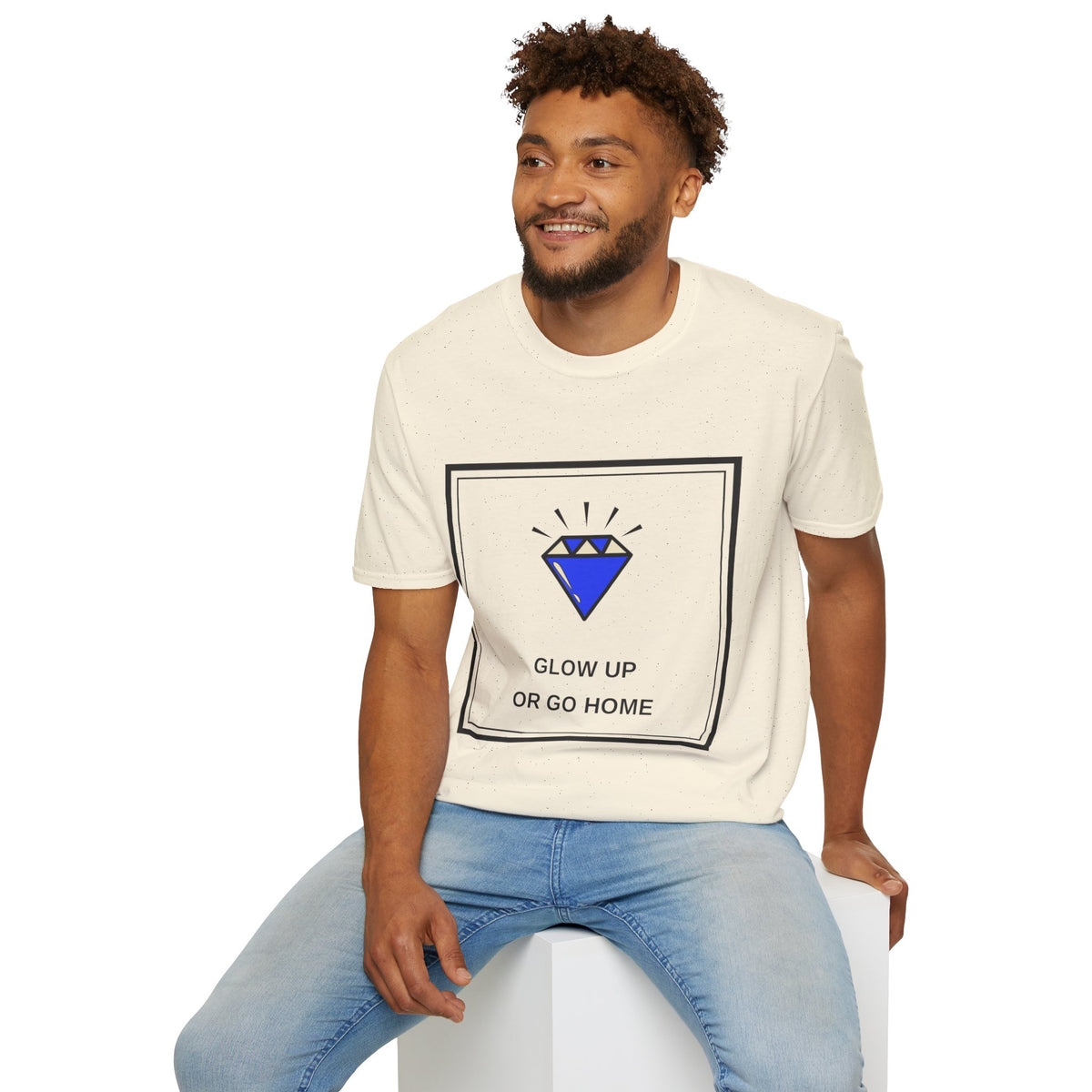 Graphic Tee — "Glow Up or Go Home" Diamond Design - Trending Now - August 2026
