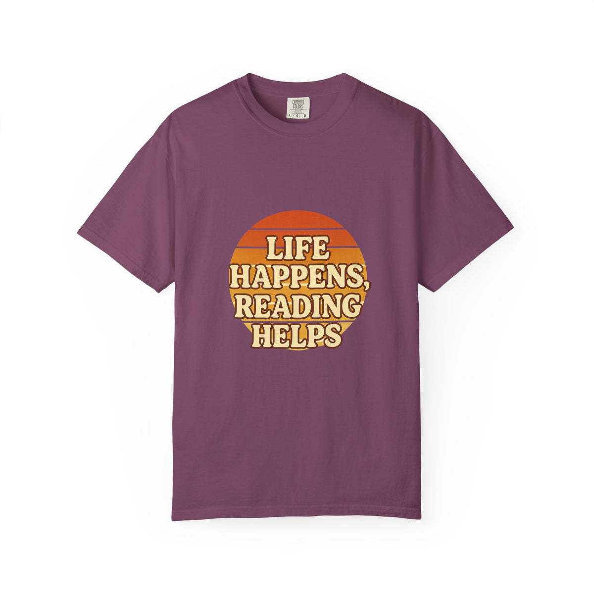 Reading Helps T-Shirt — "Life Happens, Reading Helps" Retro Book Tee - Trending Now - October 2026