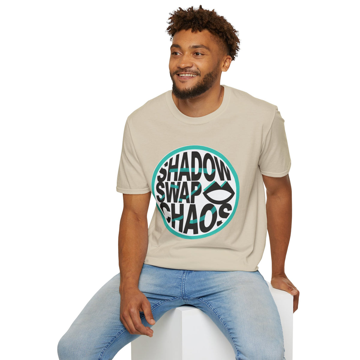 Shadow Swap Chaos T-Shirt — Retro Circular Surf/Skate Graphic Tee - Trending Now - August 2026