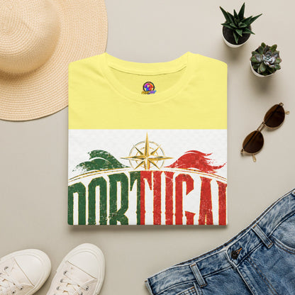 Portugal Vintage Compass T-Shirt — Retro Portuguese Flag Travel Tee