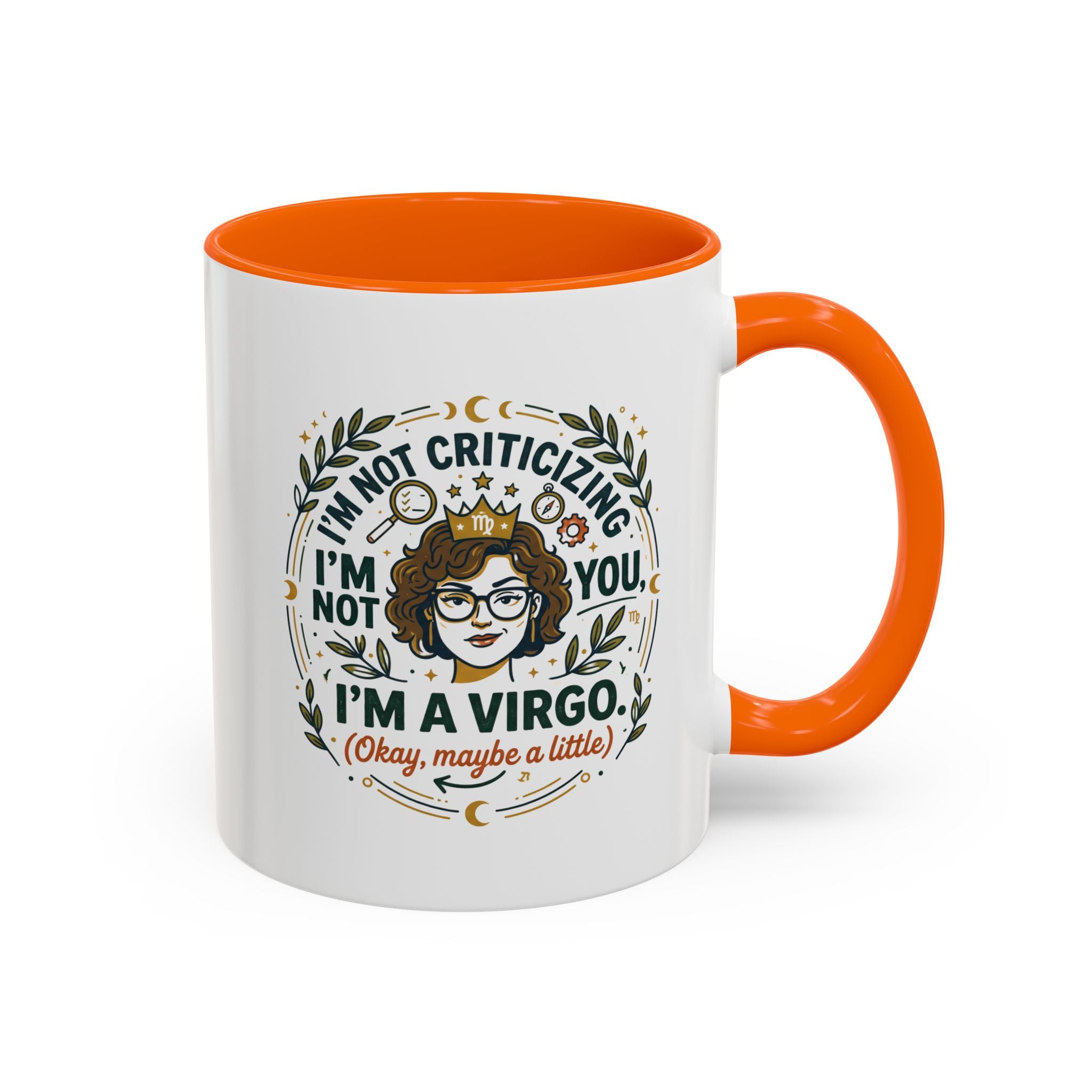 Virgo Coffee Mug - "I'm Not Criticizing, I'm a Virgo" Accent Ceramic Mug (11/15oz)