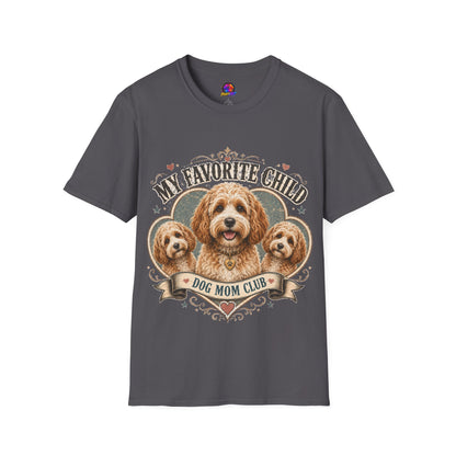 Dog Mom T-Shirt — "My Favorite Child" Cavalier Love Graphic Tee