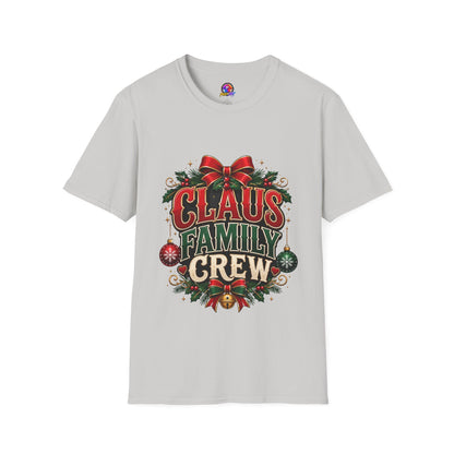 Claus Family Crew T-Shirt — Festive Christmas Holiday Tee