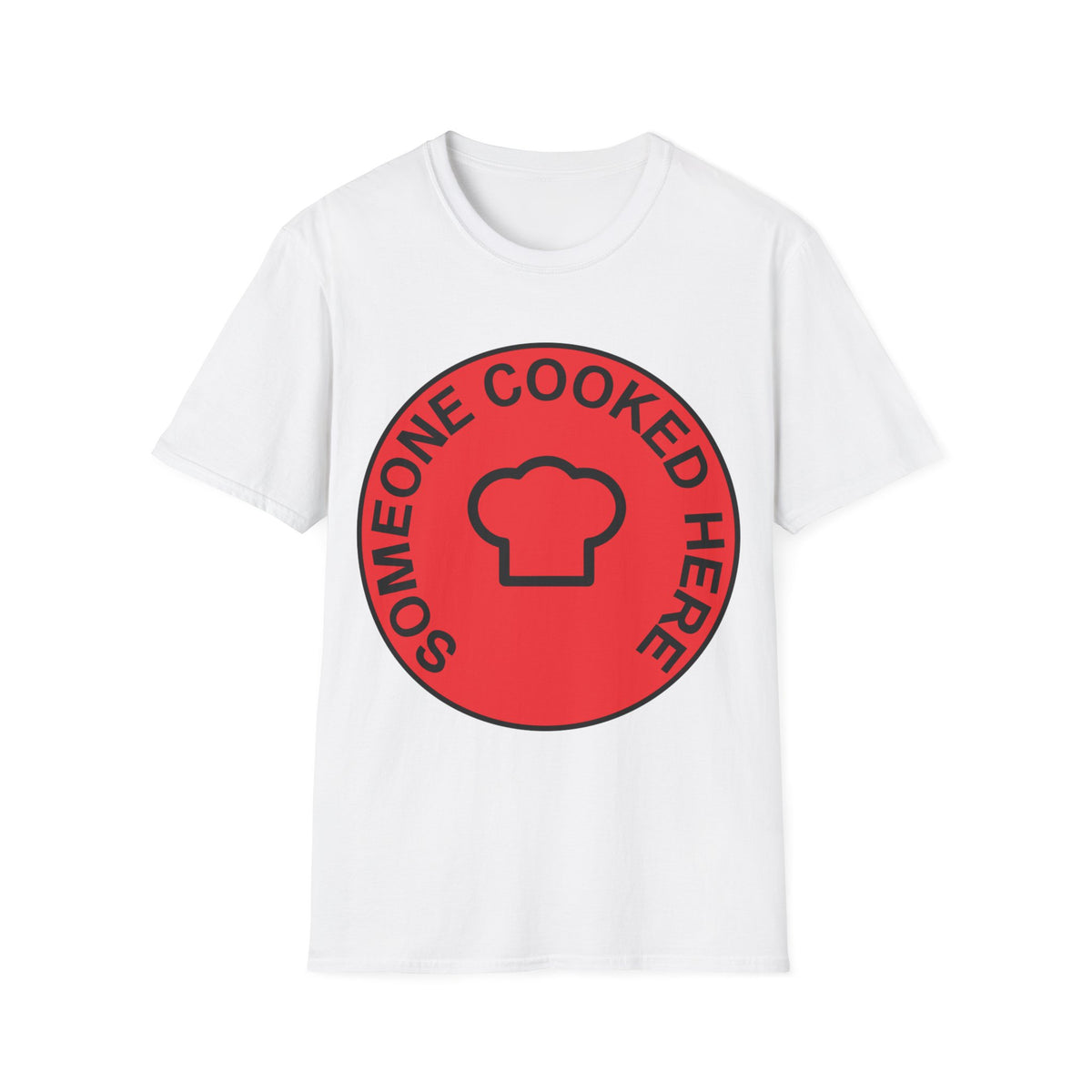 Someone Cooked Here Red Badge Tee - Funny Retro Chef Graphic T-Shirt - Trending Now - September 2026