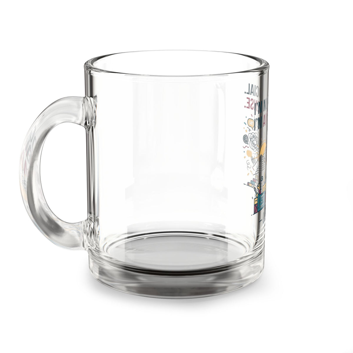Capricorn Glass Mug – “I'm Not Antisocial, I'm Anti-Nonsense” 10oz Zodiac Coffee Cup