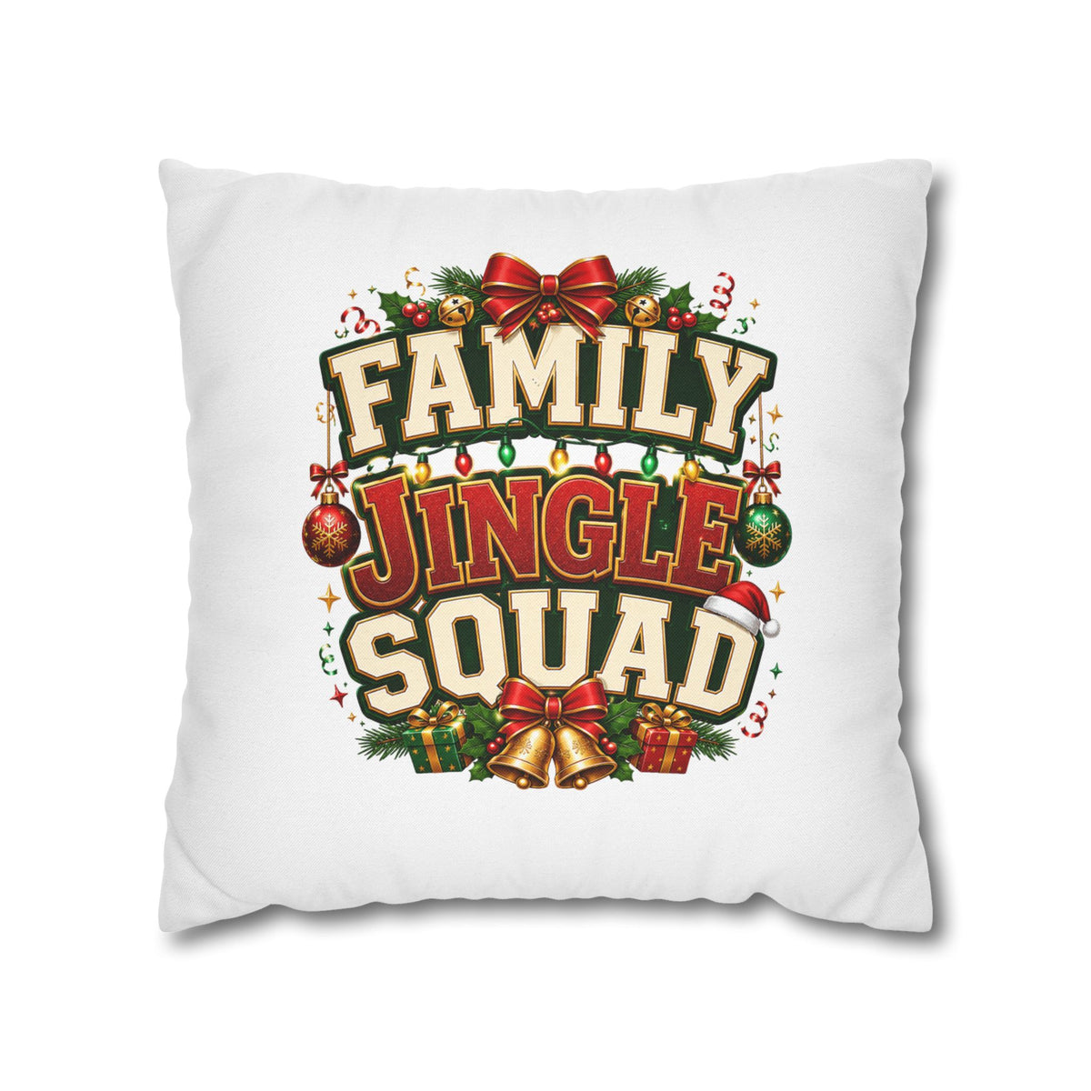 Christmas Pillowcase Family Jingle Squad Christmas Pillowcase