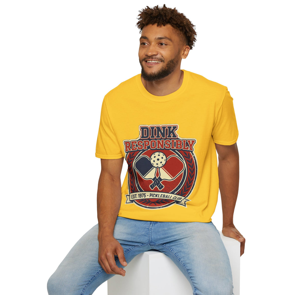 Pickleball T‑Shirt — "Dink Responsibly" Vintage Pickleball Club Tee