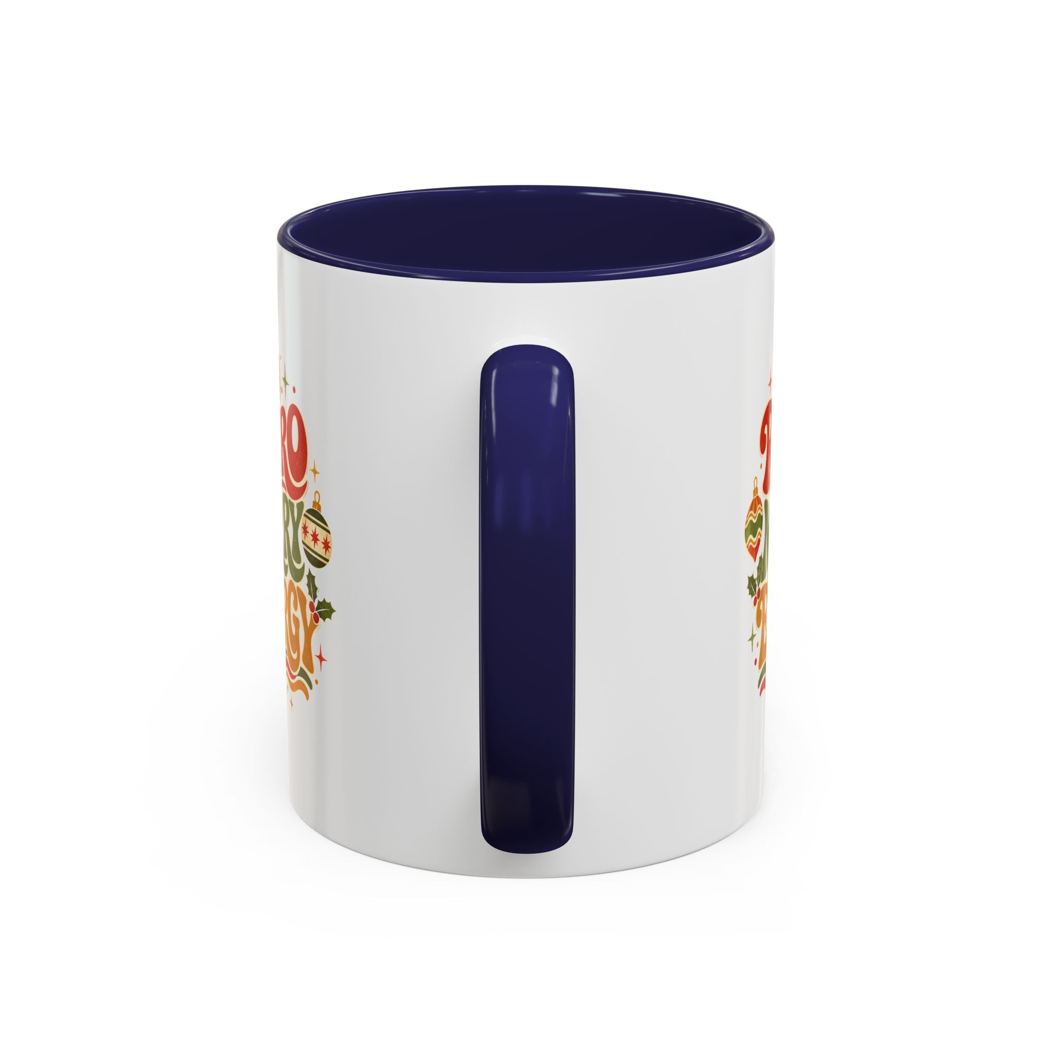 Modern Day Christmas Retro Merry Energy Coffee Mug — Festive 70s Holiday Design