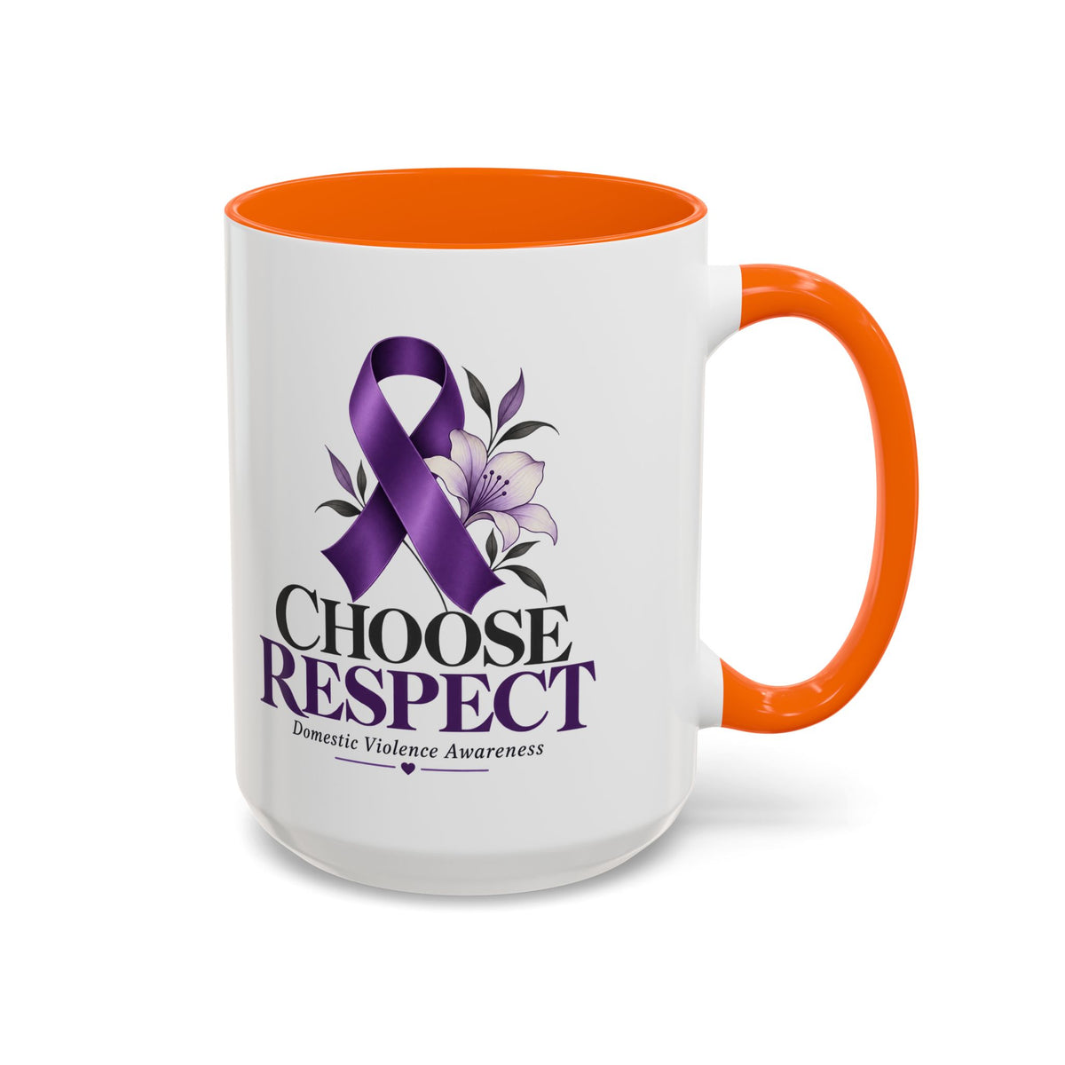 Choose Respect - Domestic Violence Awareness Coffee Mug (Accent, 11/15oz)
