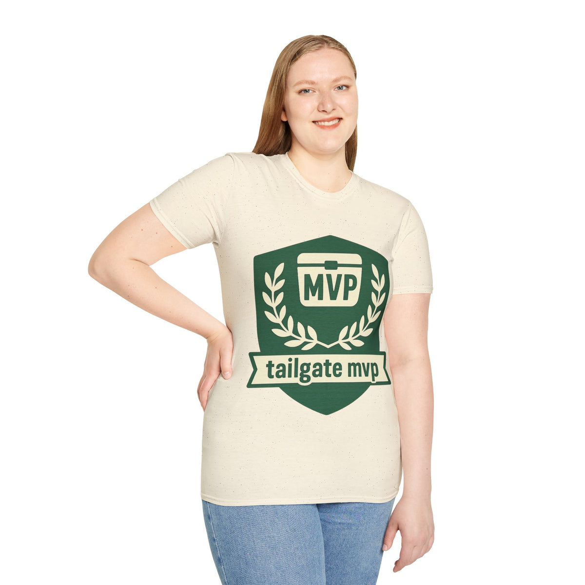 MVP Tailgate T-Shirt — Vintage Green MVP Badge Tee - Trending Now - August 2026