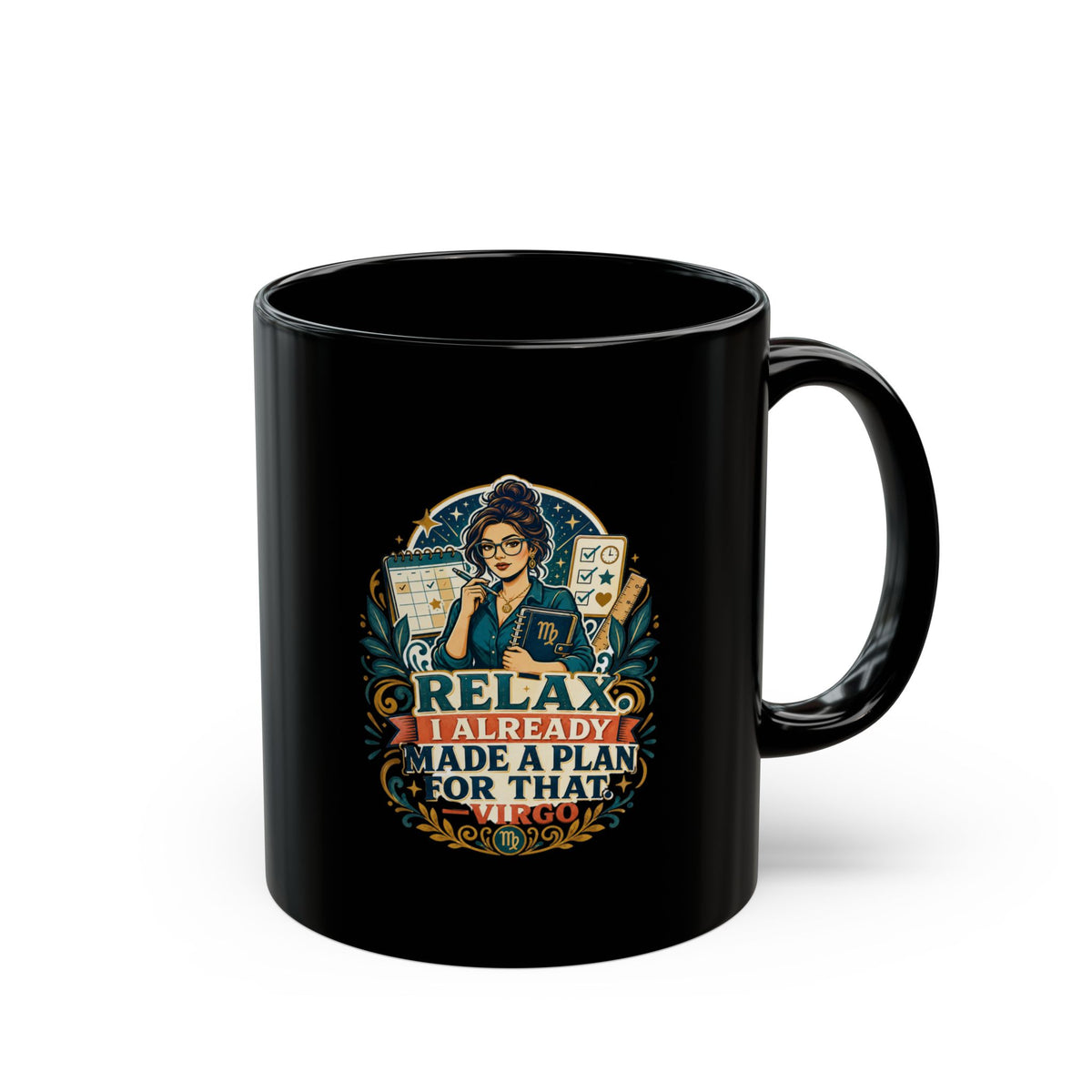 Virgo Zodiac Mug Relax I Already Made A Plan Mug — Funny Planner Coffee Cup for Organizers