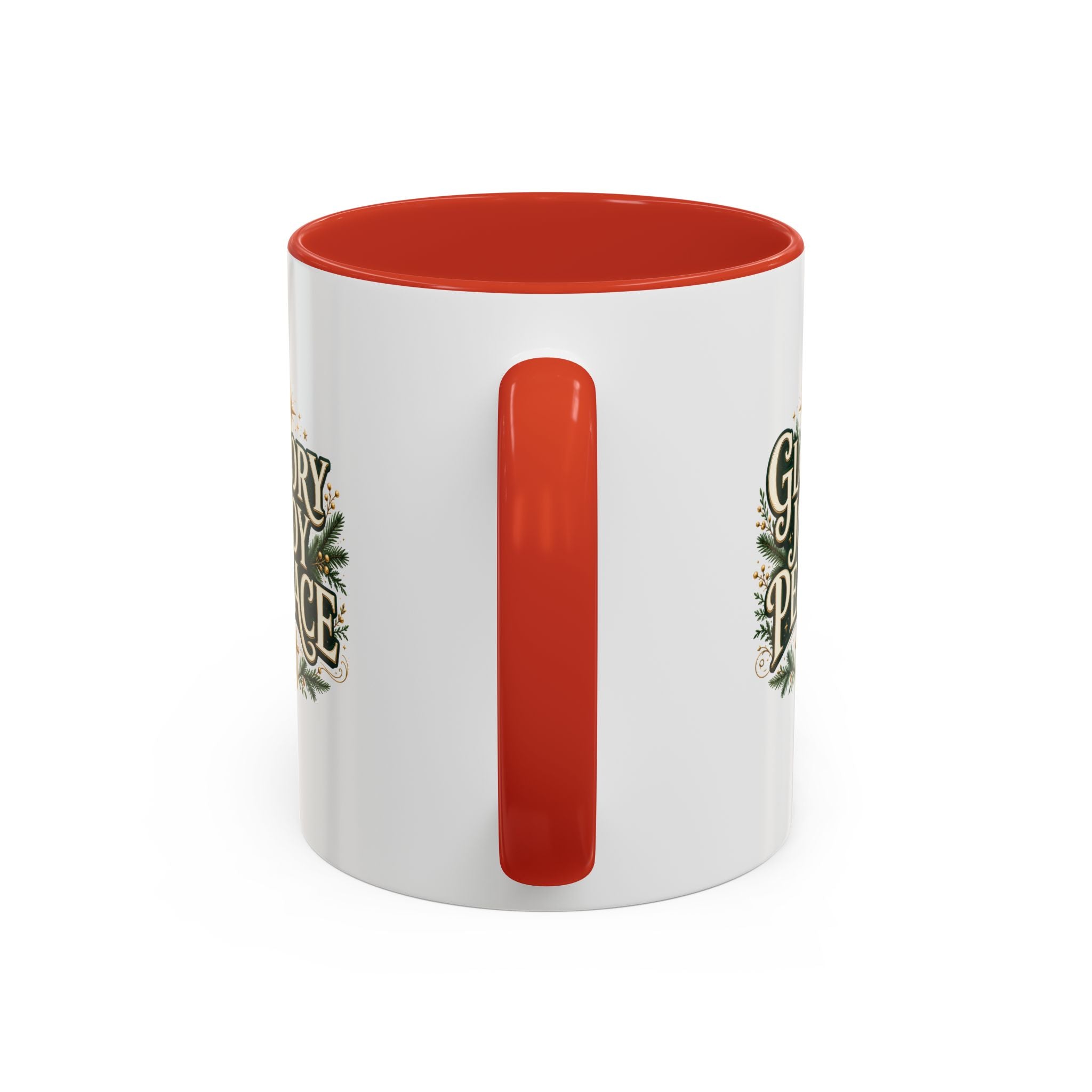 Glory Joy Peace Christmas Coffee Mug - Holiday Scripture Accent Mug