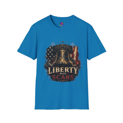 Liberty Has Scars T-Shirt — Vintage Liberty Bell Patriotic Tee