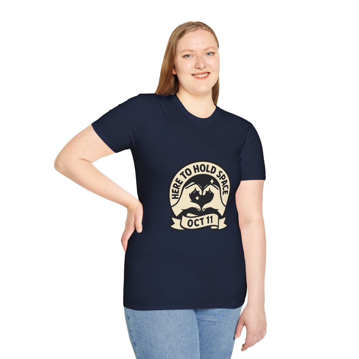 Sea Turtle Rescue Badge T-Shirt — "Here to Hold Space" Oct 11 - Trending Now - October 2026