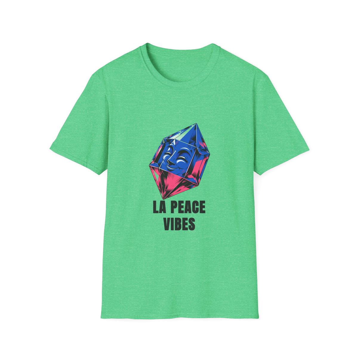 Peace Vibes T-Shirt — Blue Crystal Smiling Buddha Graphic Tee - Trending Now - August 2026