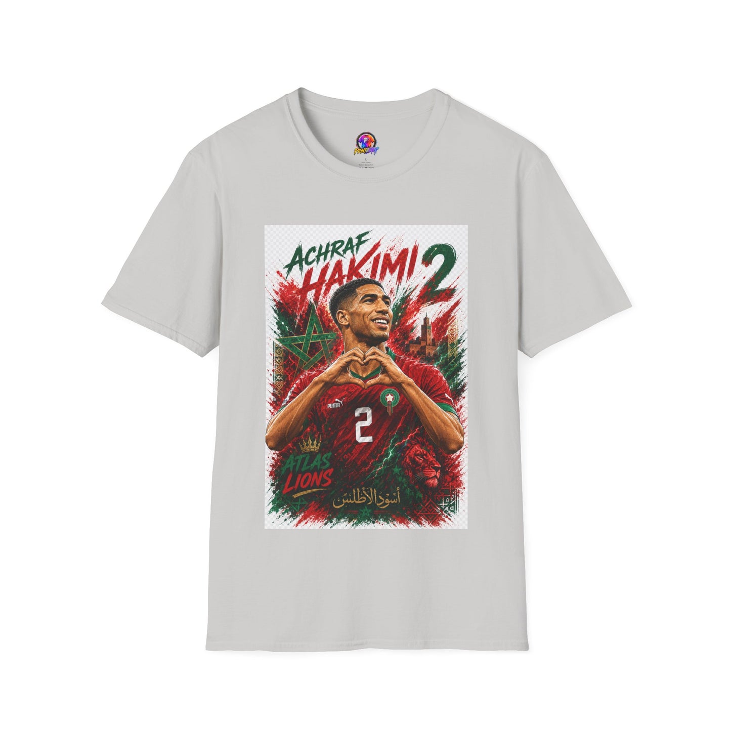 Achraf Hakimi #2 Soccer T-Shirt — Morocco Football Fan Tee