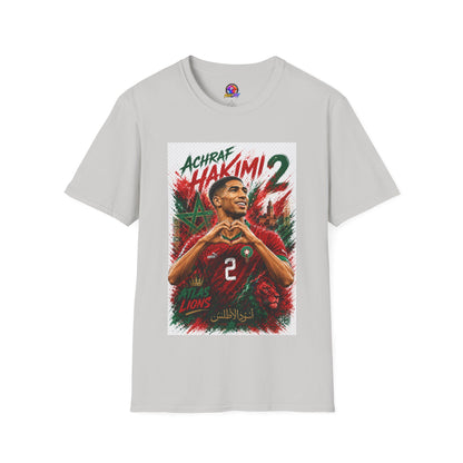 Achraf Hakimi #2 Soccer T-Shirt — Morocco Football Fan Tee