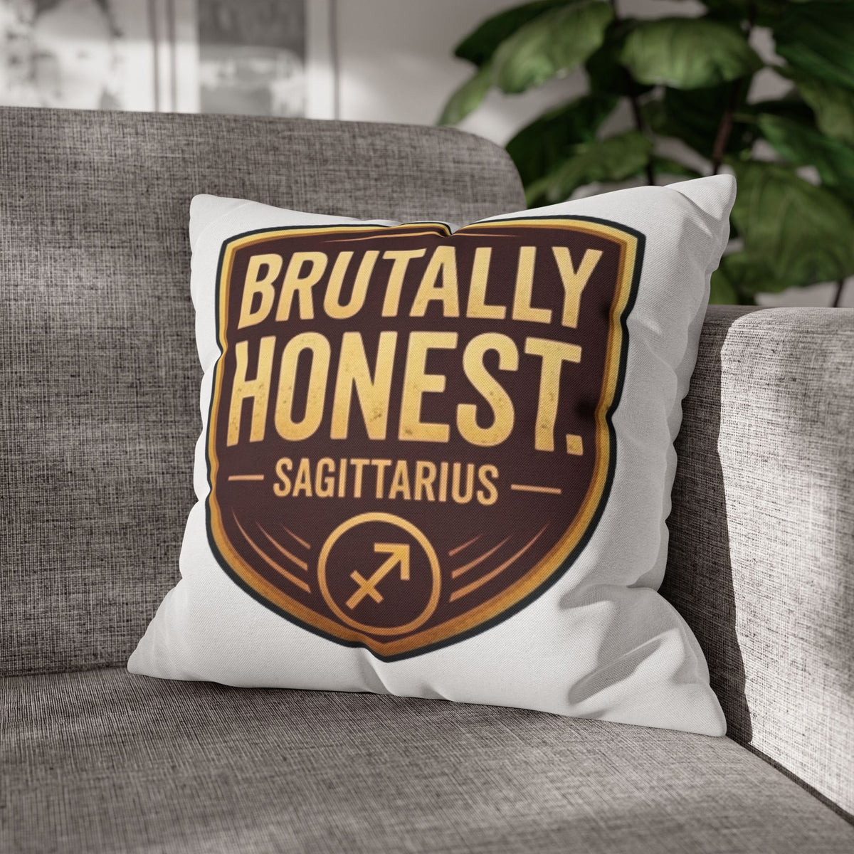 Sagittarius Brutally Honest Sagittarius Pillowcase — Zodiac Astrologer Accent Pillow