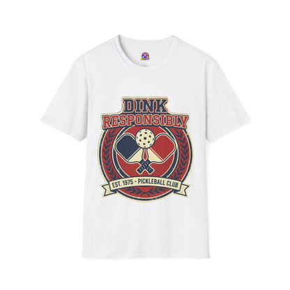 Pickleball T‑Shirt — "Dink Responsibly" Vintage Pickleball Club Tee