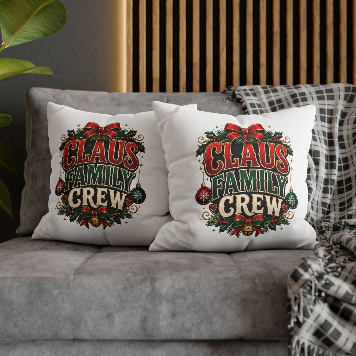 Christmas Claus Family Crew Christmas Pillowcase